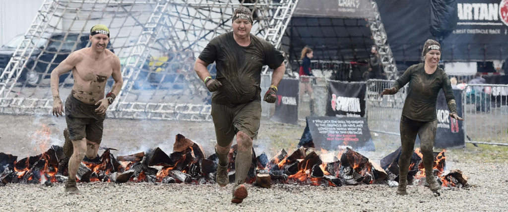 Seattle Spartan Race Finish Line Fire Jump Header